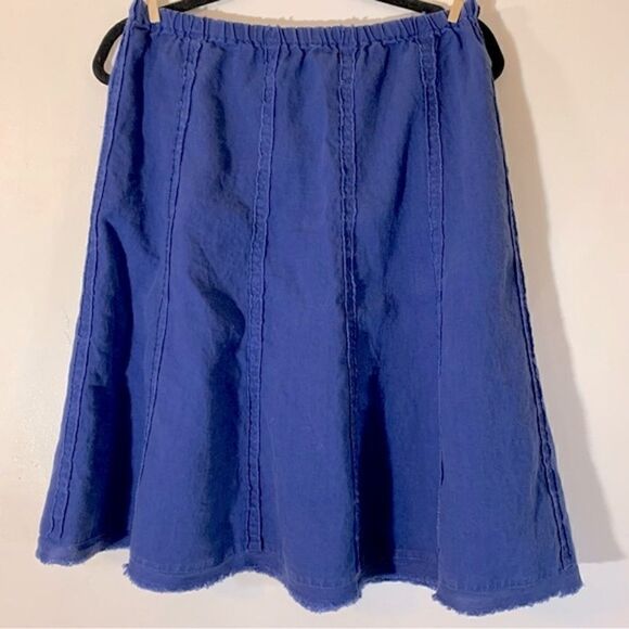 Soft Surroundings Blue Skirt Stretch Waist Sz Small Gorgeous - Picture 1 of 4